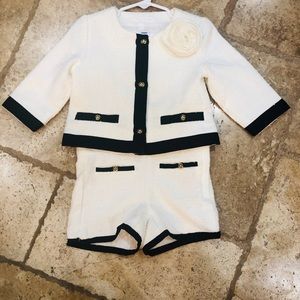 Janie & Jack Girls jacket and shorts